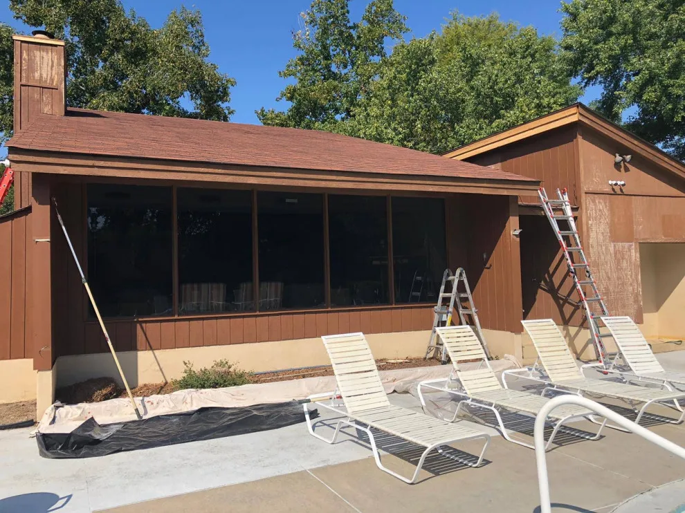 Pool House Renovation and Painting by Conservation Renovations Inc. - Photo 11