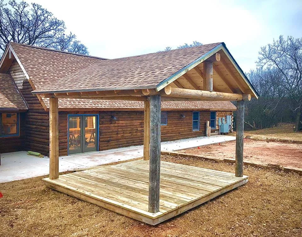 Outdoor Structures and Shelters by Red Rock Log Homes Of Oklahoma - Photo 4