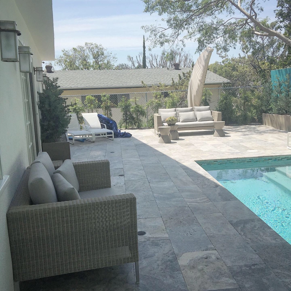 Pool lounge Backyard for Residential clients by MLM LANDSCAPE DESIGN, L.L.C. Merri Lee Marks - Photo 4