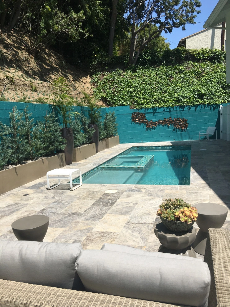 Pool lounge Backyard for Residential clients by MLM LANDSCAPE DESIGN, L.L.C. Merri Lee Marks - Photo 5