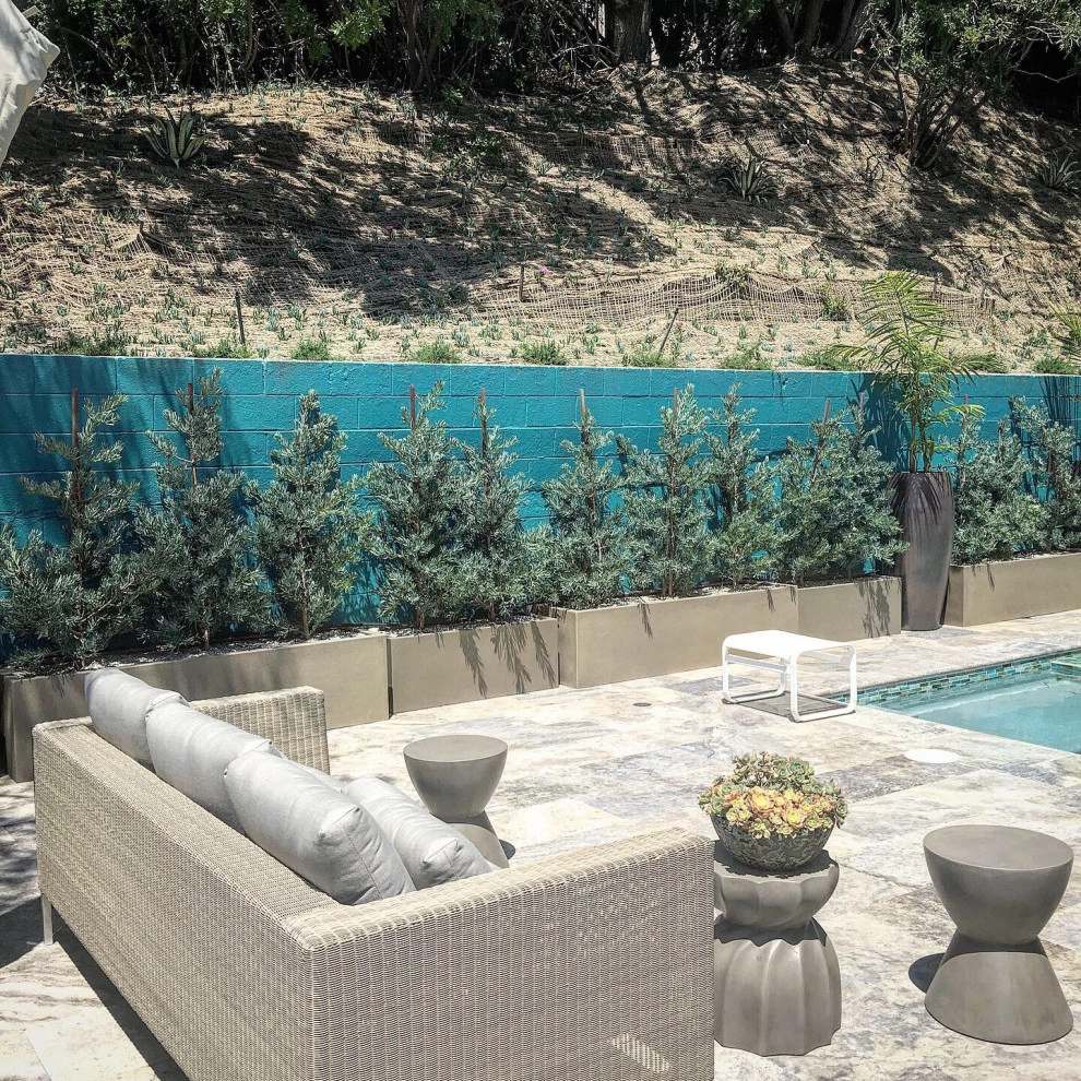 Pool lounge Backyard for Residential clients by MLM LANDSCAPE DESIGN, L.L.C. Merri Lee Marks - Photo 6