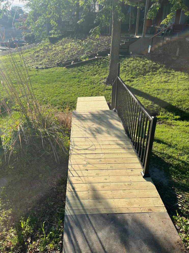 Lake Waukomis Ramp and Stair Construction by Elite One, Inc. - Photo 9