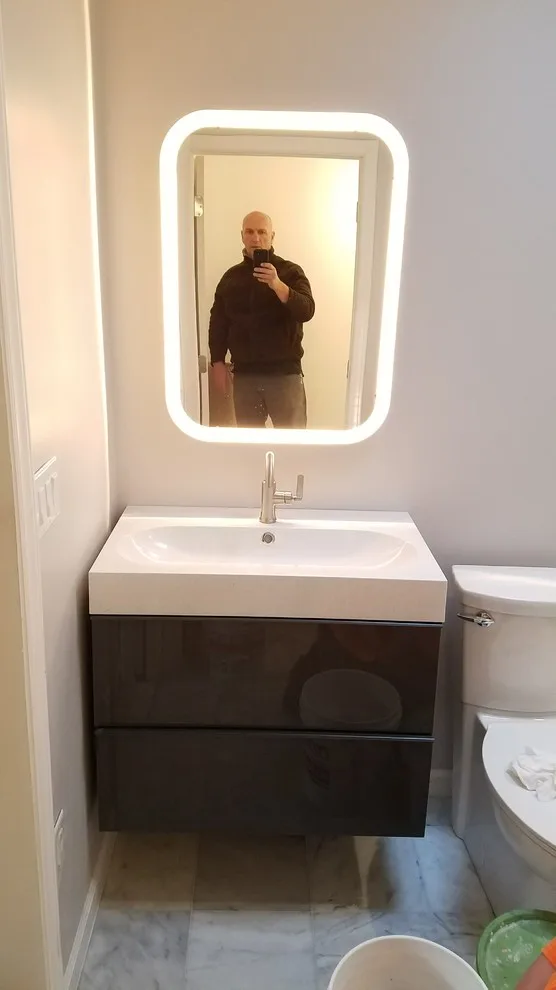 Restaino Modern Master Bathroom by Conservation Renovations Inc. - Photo 7