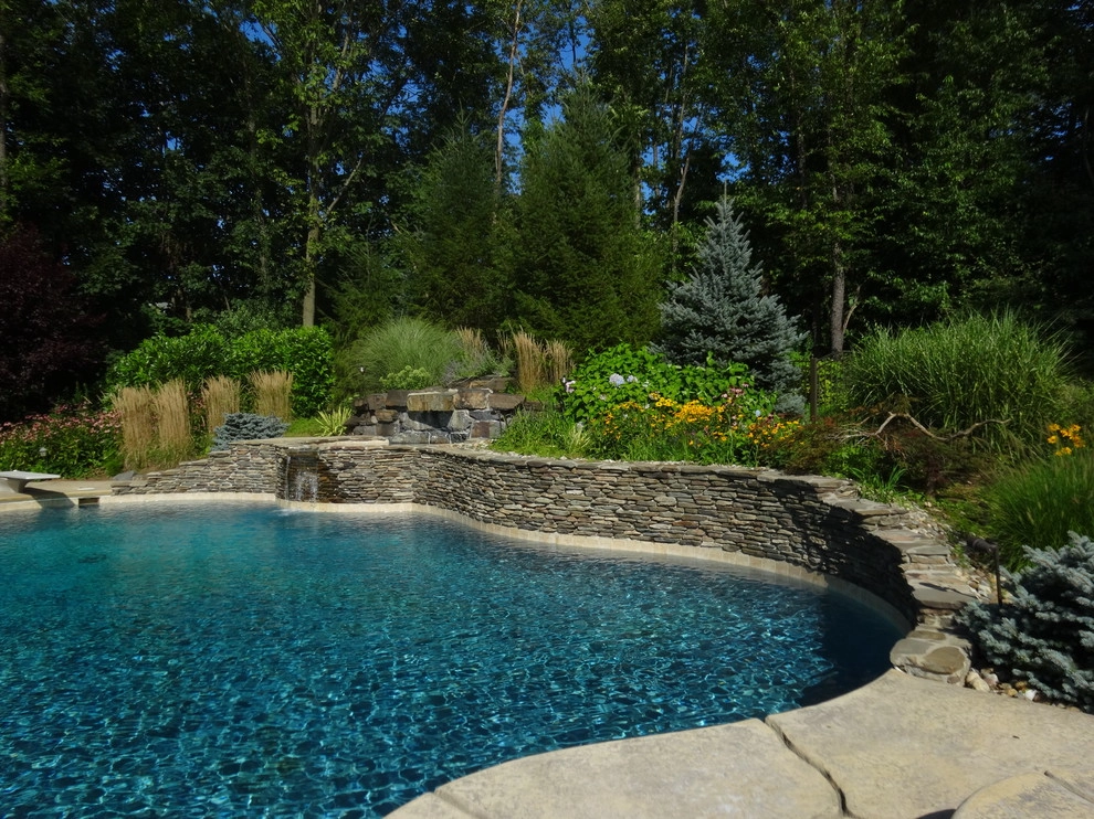 A Lush Backyard Poolscape by Apple Tree Landscapes, Inc. - Photo 12