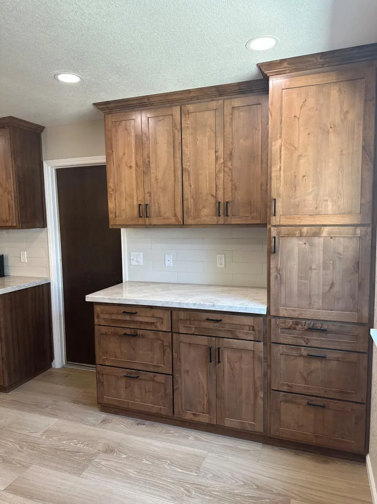 Custom Kitchen in Rustic Alder by Ponderosa Construction - Photo 12