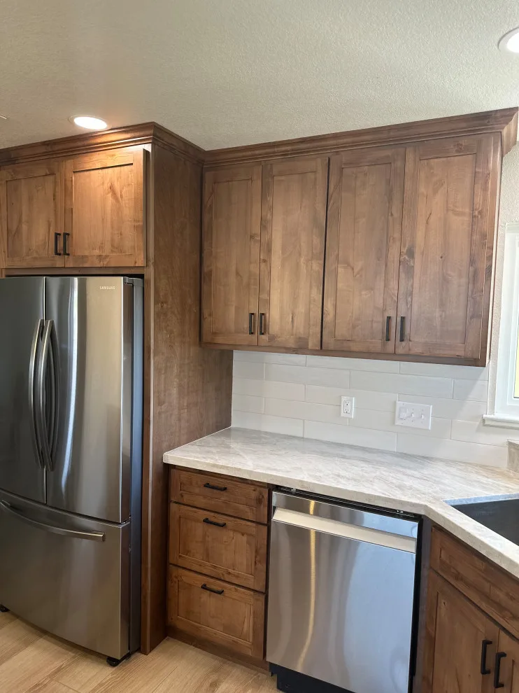 Custom Kitchen in Rustic Alder by Ponderosa Construction - Photo 9