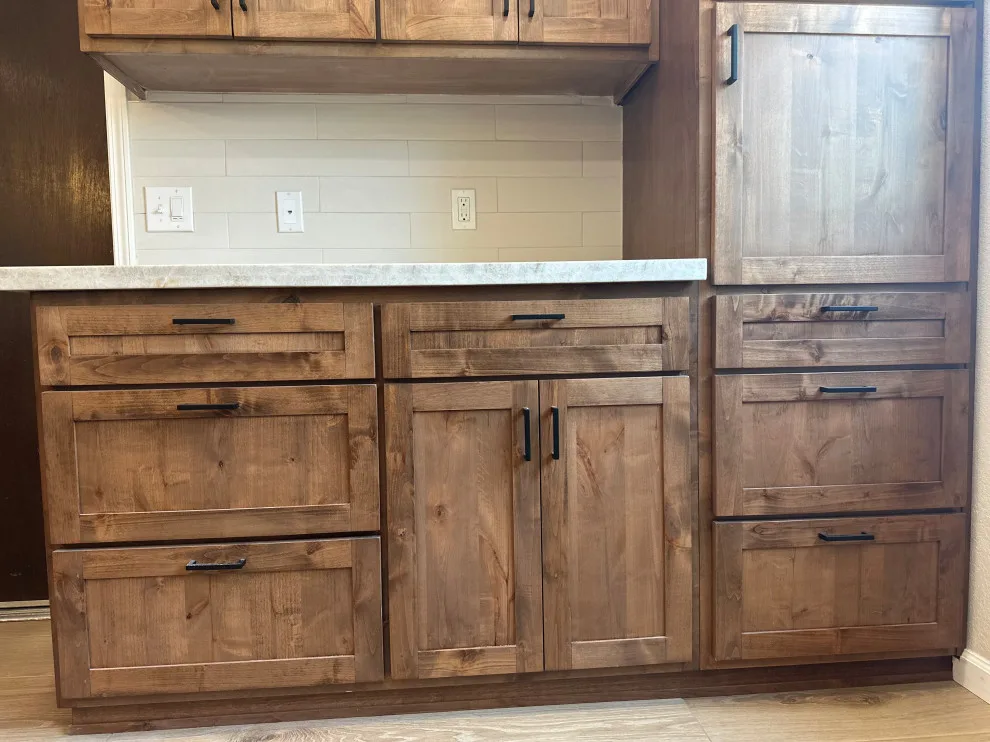 Custom Kitchen in Rustic Alder by Ponderosa Construction - Photo 3