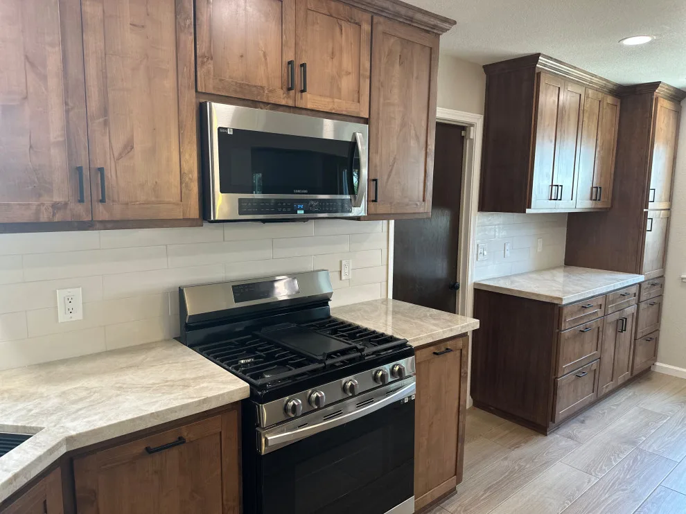 Custom Kitchen in Rustic Alder by Ponderosa Construction - Photo 5