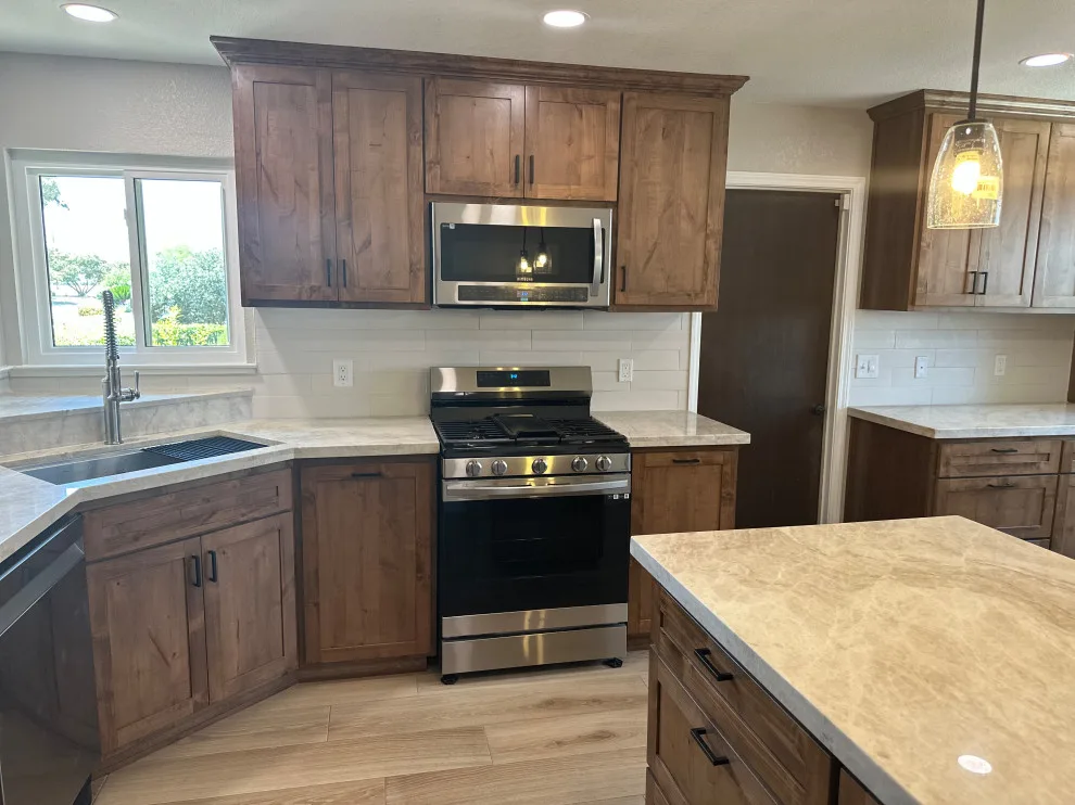 Custom Kitchen in Rustic Alder by Ponderosa Construction - Photo 11