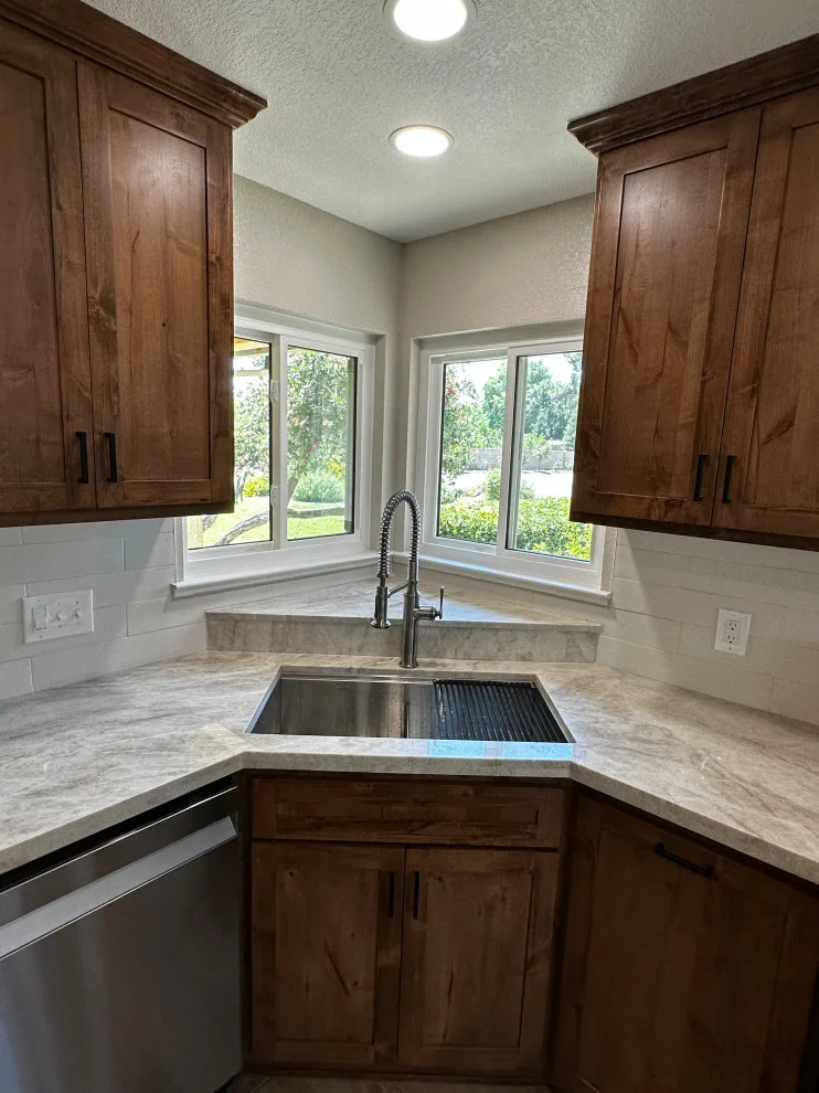 Custom Kitchen in Rustic Alder by Ponderosa Construction - Photo 8