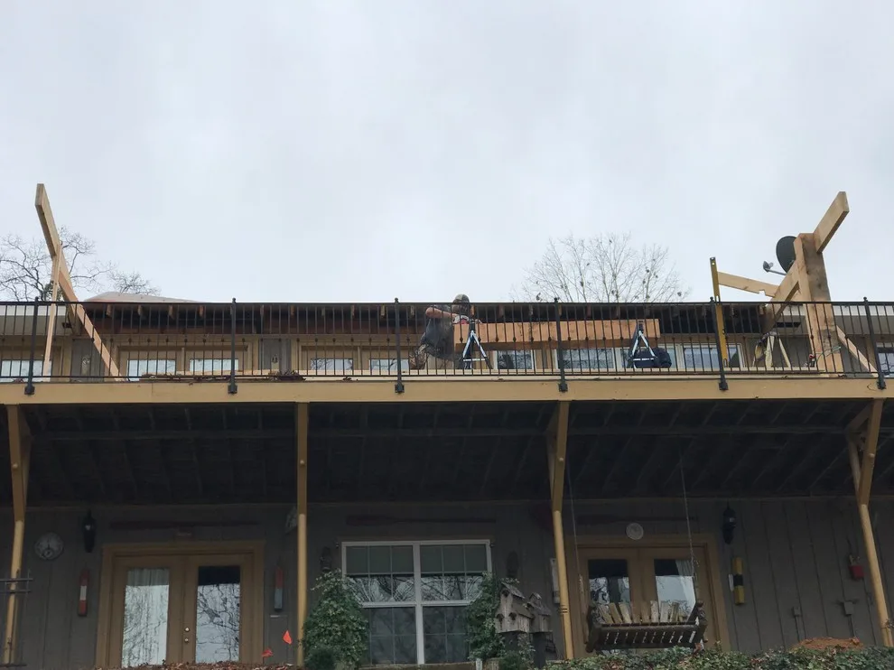 Angled Canopy Roof by Mullins Remodeling - Photo 2