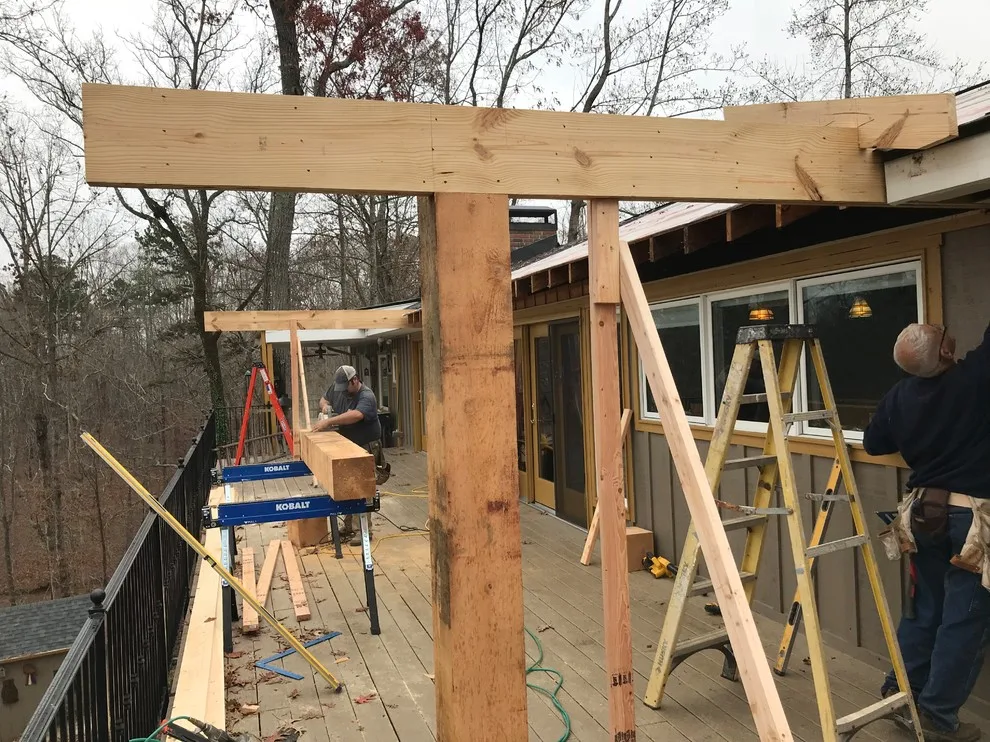 Angled Canopy Roof by Mullins Remodeling - Photo 5