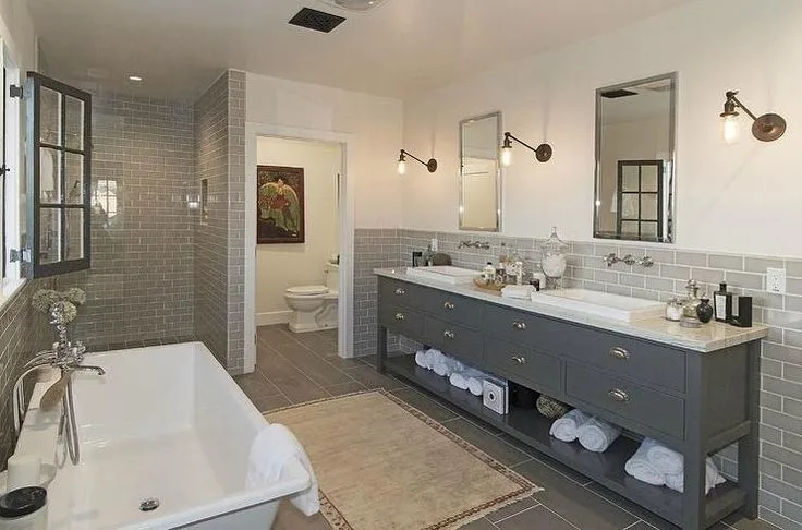 Monochrome Bathroom by Servigon Construction Group - Photo 2