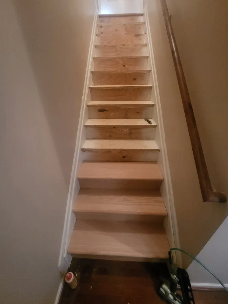Staircase and Wood Flooring Installation by Cor Construction - Photo 4