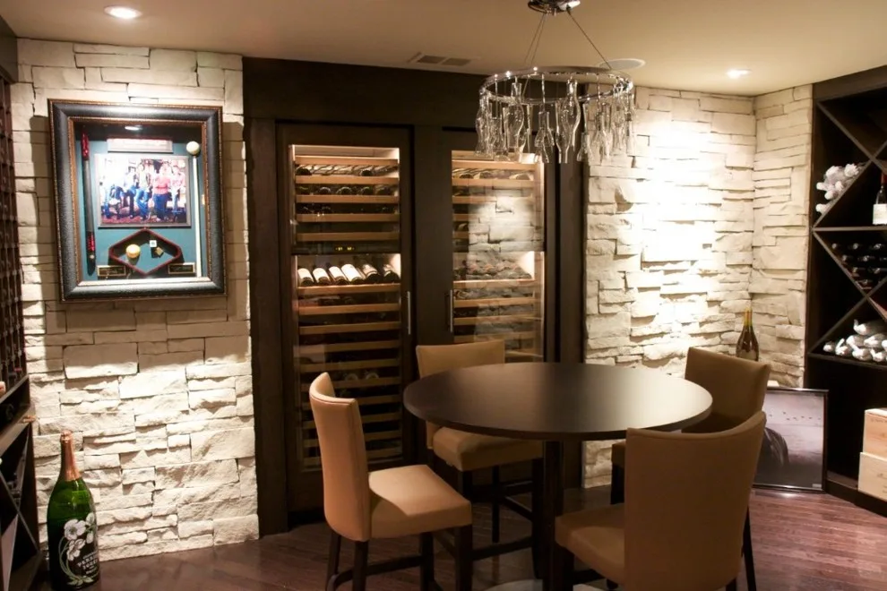 Basement Stone Veneer Interior by HX Home Solutions And North Star Stone - Photo 3