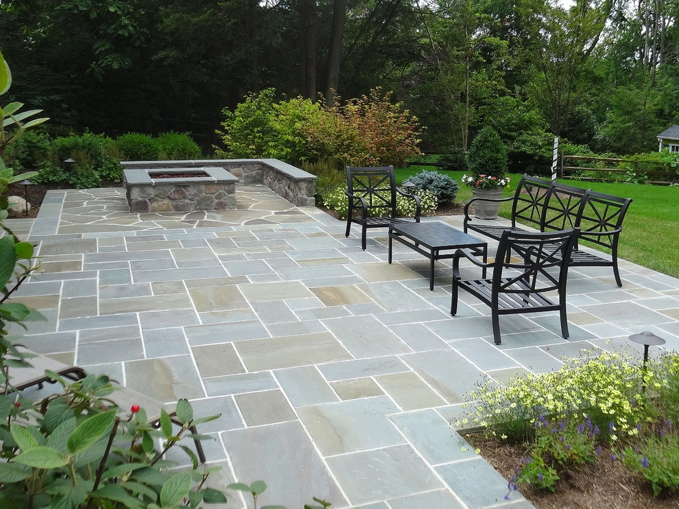 Bluestone Patio and Fire Pit by Apple Tree Landscapes, Inc. - Photo 5