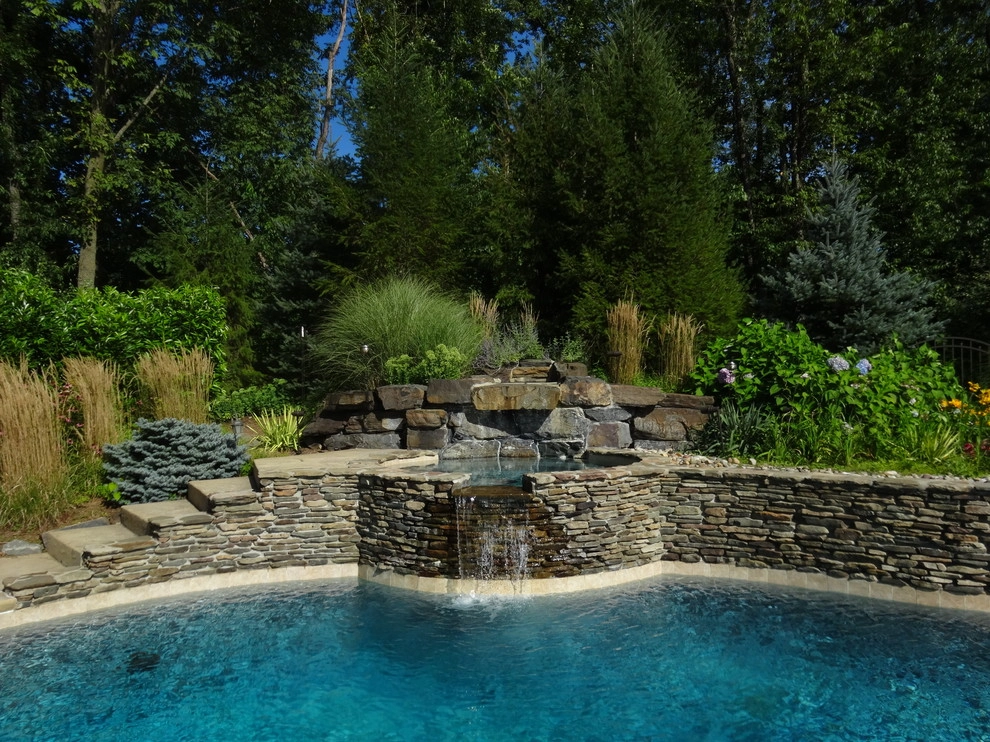 A Lush Backyard Poolscape by Apple Tree Landscapes, Inc. - Photo 13