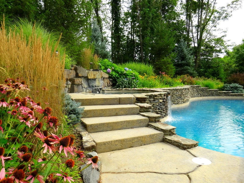 A Lush Backyard Poolscape by Apple Tree Landscapes, Inc. - Photo 10