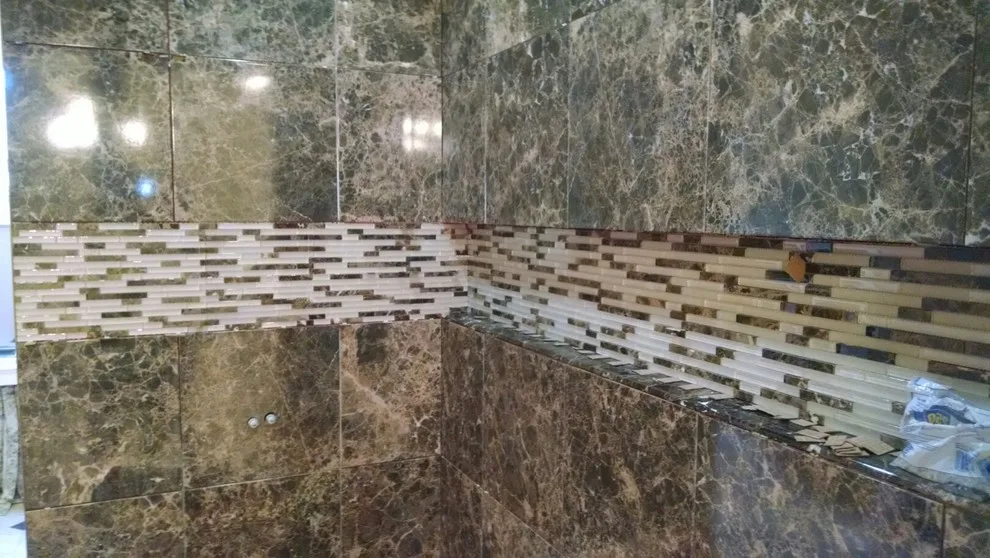 Tiled Shower, Backsplash, and Flooring by Barrett Renovation - Photo 10