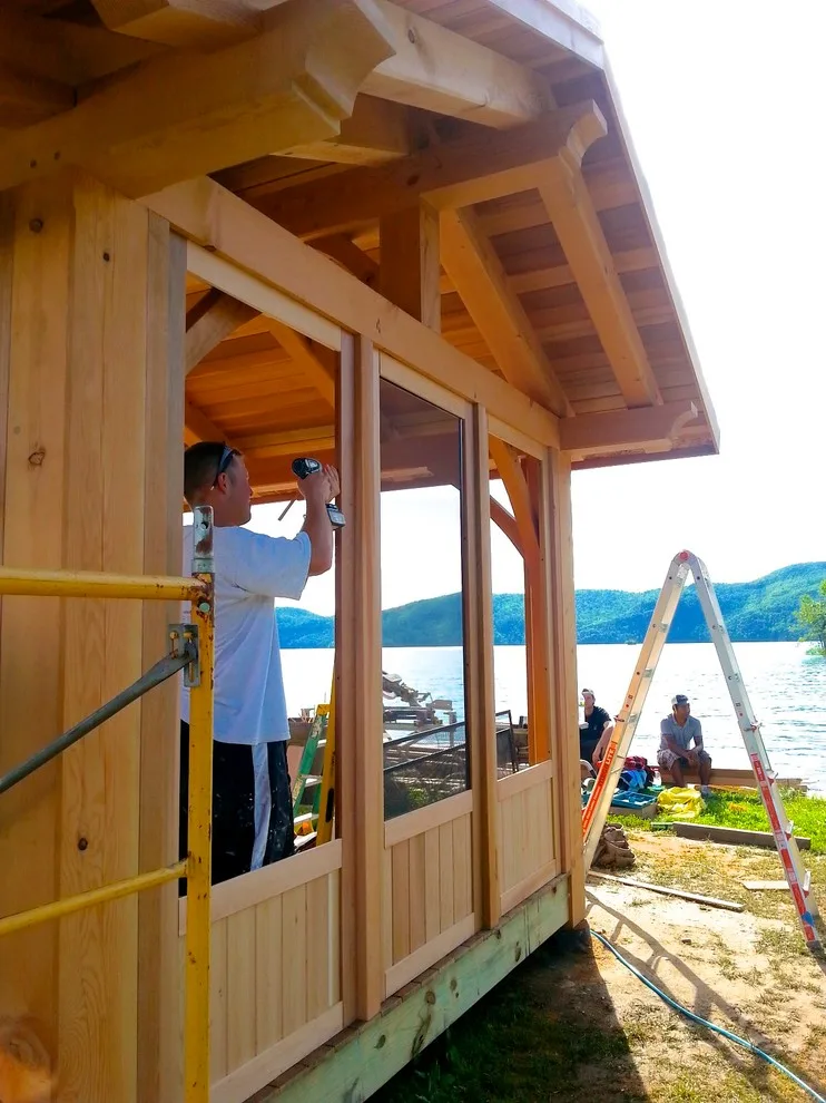 Framed timber screened patio by Three Four Builders - Photo 2