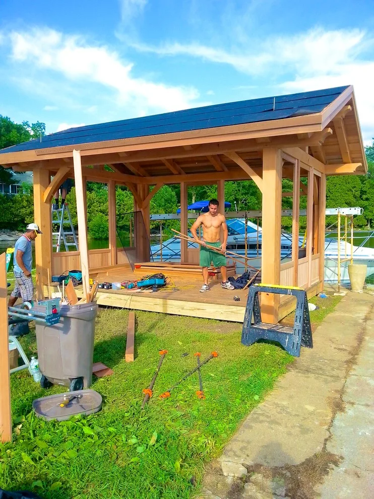 Framed timber screened patio by Three Four Builders - Photo 11
