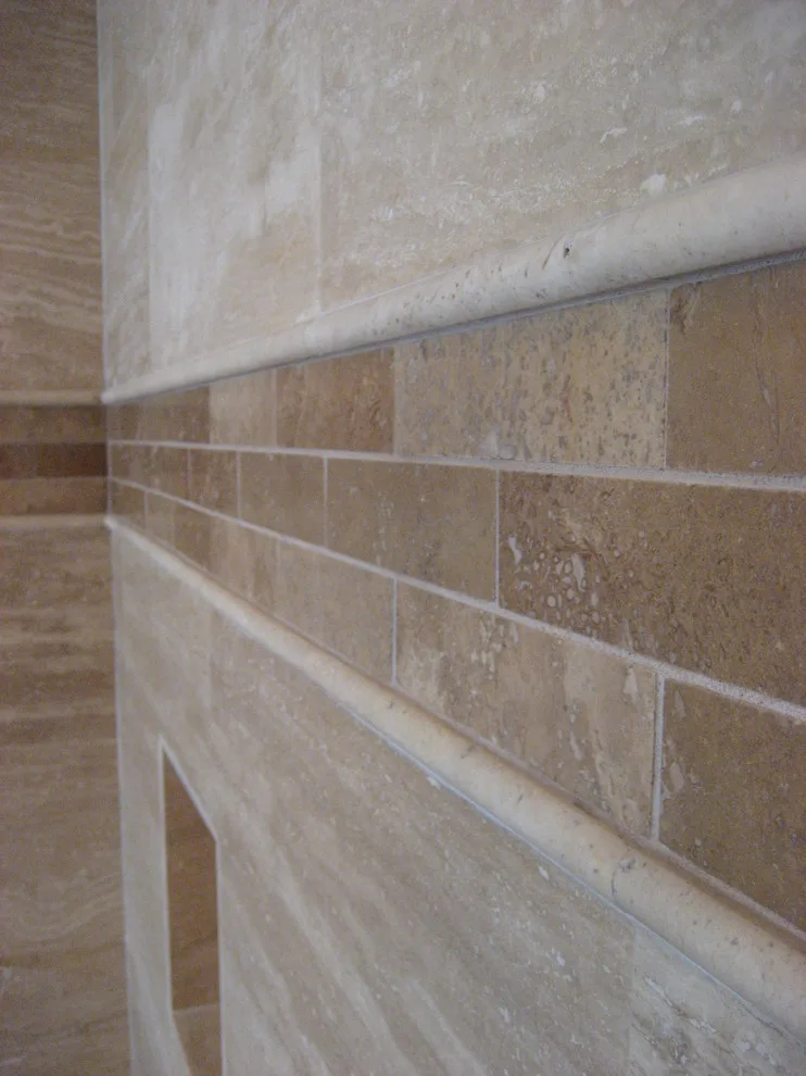 Travertine Restroom by Domino Design Build Inc - Photo 3
