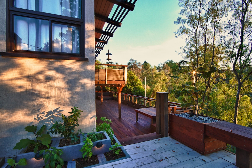 Modern Hillside Home With Deck by Mooch Exterior Designs, Inc. - Photo 7