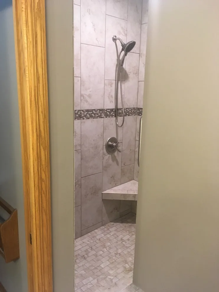 Accessible Shower Entrance by Silver Creek Construction - Photo 3