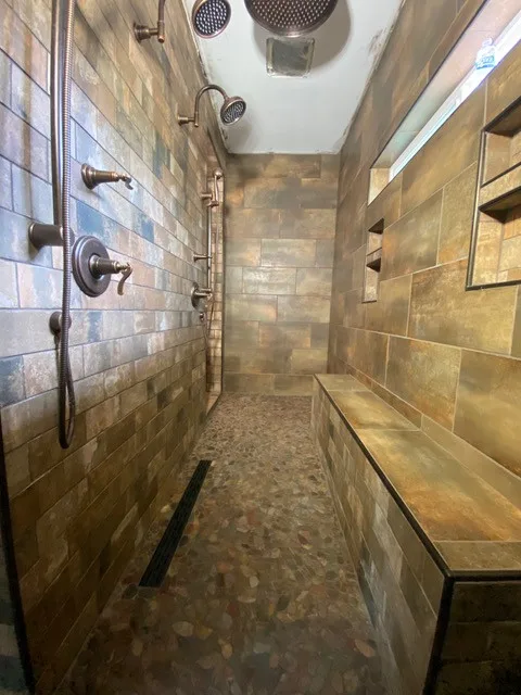 Tile Shower Walk-In by Blue Collar Family Construction - Photo 4
