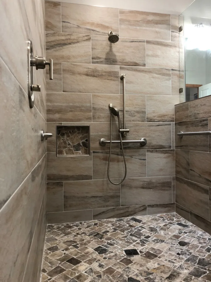 Zero Entry Shower System for Wheelchair Accessibility by Paul Davis Restoration-Lincoln - Photo 2