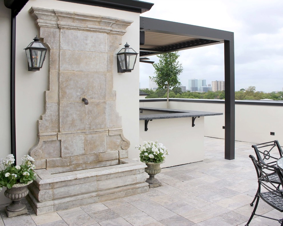 French Contemporary Terrace – River Oaks by Moss Landscaping - Photo 3