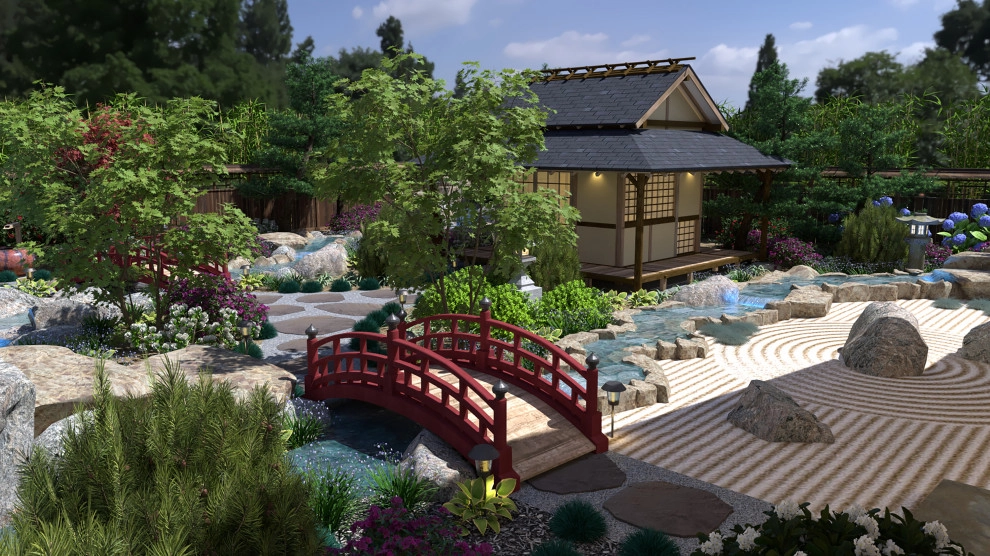 Craftsman Home with Japanese Garden by My Garden: Landscape Design By Wayne - Photo 11