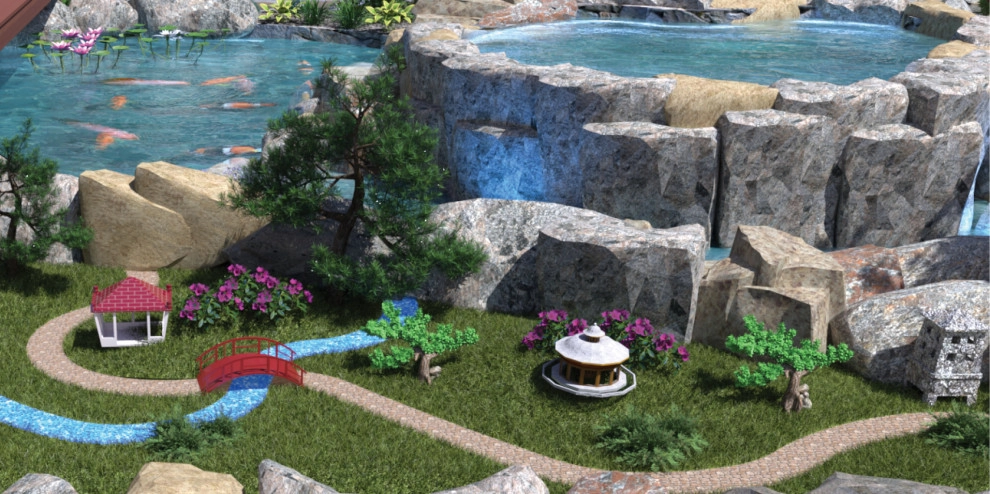 Craftsman Home with Japanese Garden by My Garden: Landscape Design By Wayne - Photo 8
