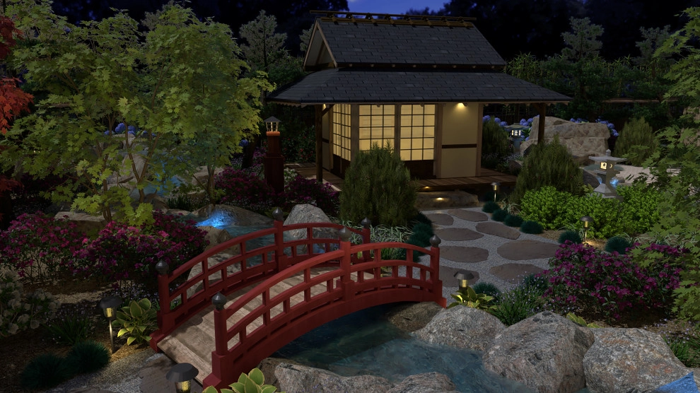 Craftsman Home with Japanese Garden by My Garden: Landscape Design By Wayne - Photo 23