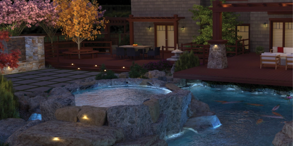 Craftsman Home with Japanese Garden by My Garden: Landscape Design By Wayne - Photo 43