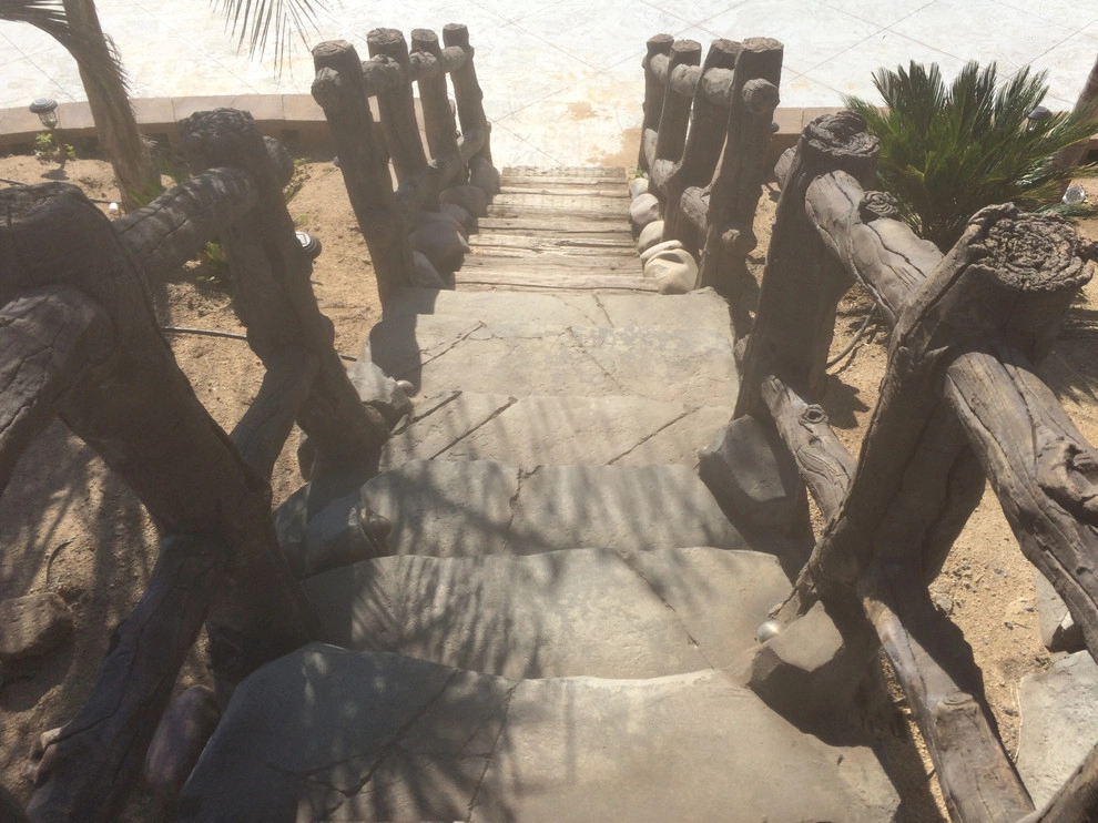 Rustic Theme - Rock Pool, Spa, Grotto, Bridge & Stream by My Garden: Landscape Design By Wayne - Photo 9