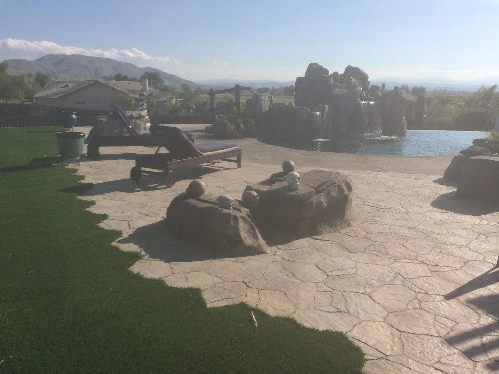 Rustic Theme - Rock Pool, Spa, Grotto, Bridge & Stream by My Garden: Landscape Design By Wayne - Photo 38