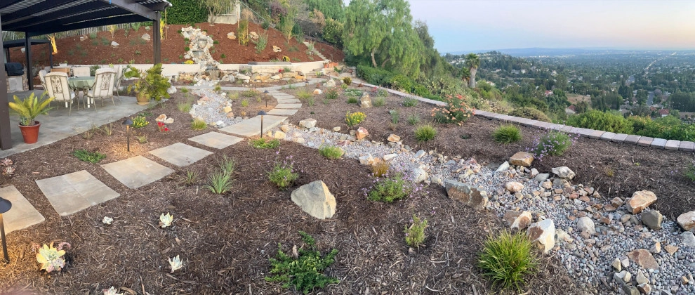Xeriscape & Native Garden with Waterfall by My Garden: Landscape Design By Wayne - Photo 2