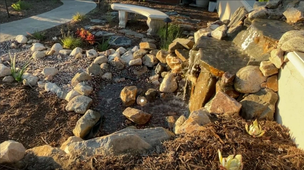 Xeriscape & Native Garden with Waterfall by My Garden: Landscape Design By Wayne - Photo 25