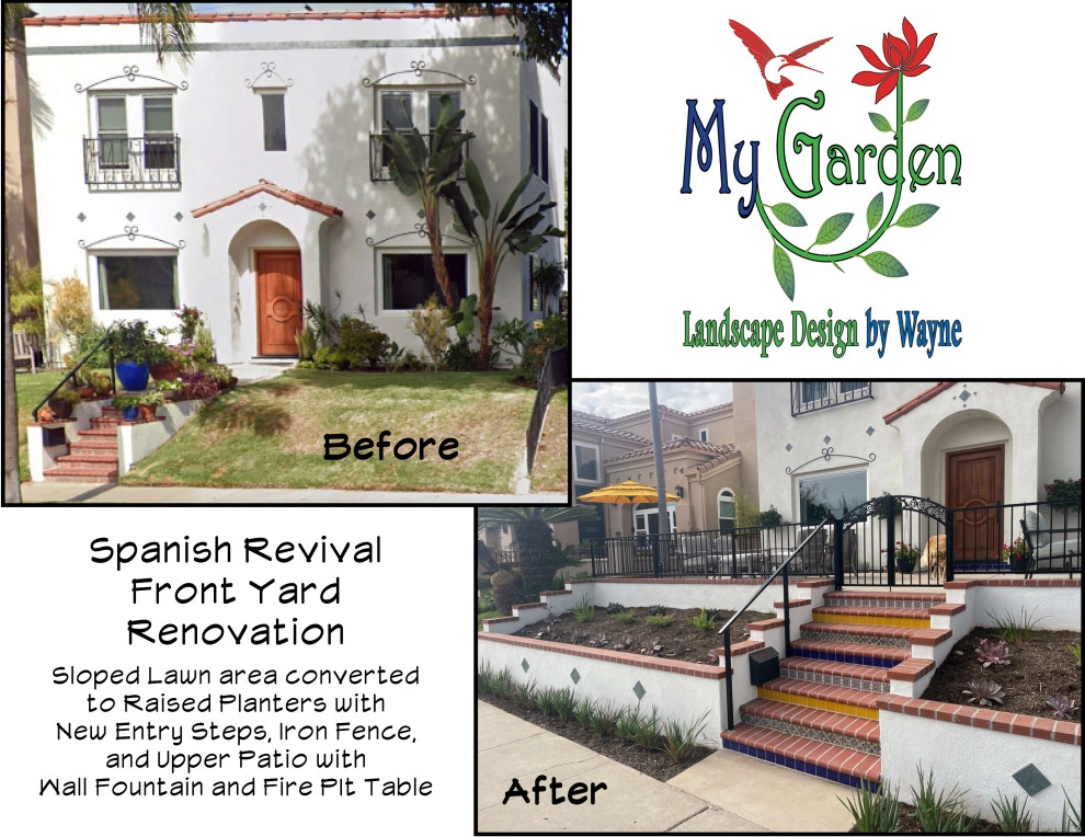 Spanish Revival Front Yard by My Garden: Landscape Design By Wayne - Photo 5