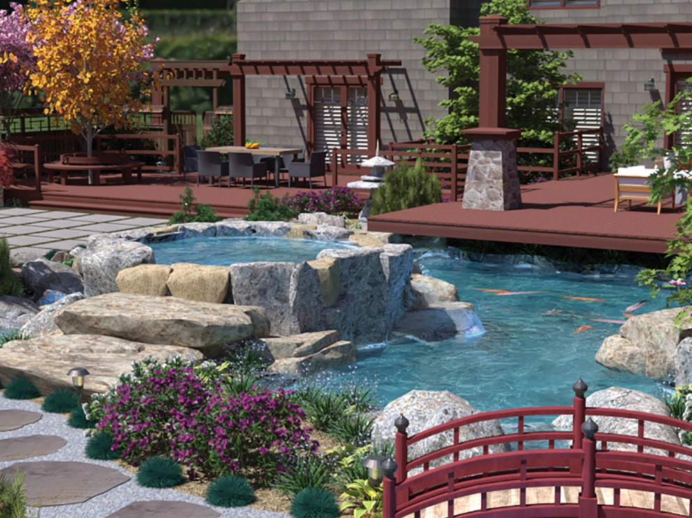 Asian Garden with Koi Pond by My Garden: Landscape Design By Wayne - Photo 26
