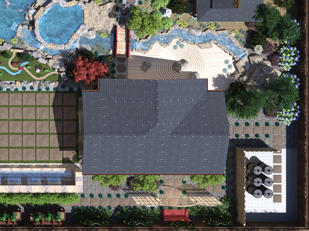 Asian Garden with Koi Pond by My Garden: Landscape Design By Wayne - Photo 30