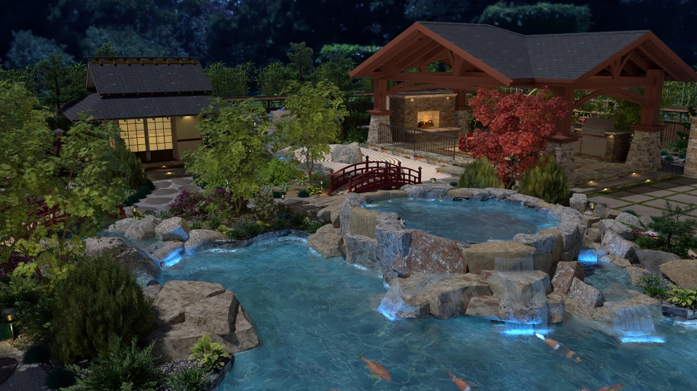 Craftsman Home with Japanese Garden by My Garden: Landscape Design By Wayne - Photo 41