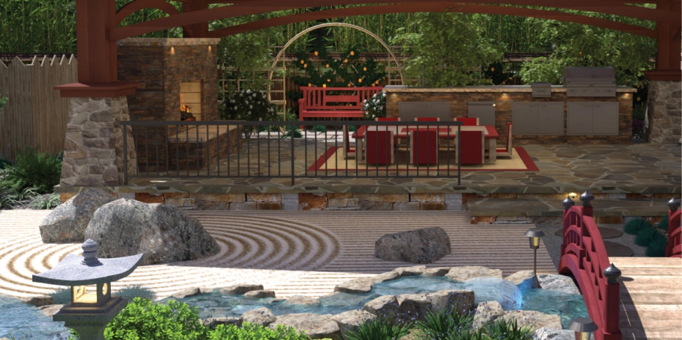 Craftsman Home with Japanese Garden by My Garden: Landscape Design By Wayne - Photo 44