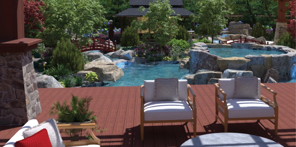 Craftsman Home with Japanese Garden by My Garden: Landscape Design By Wayne - Photo 34