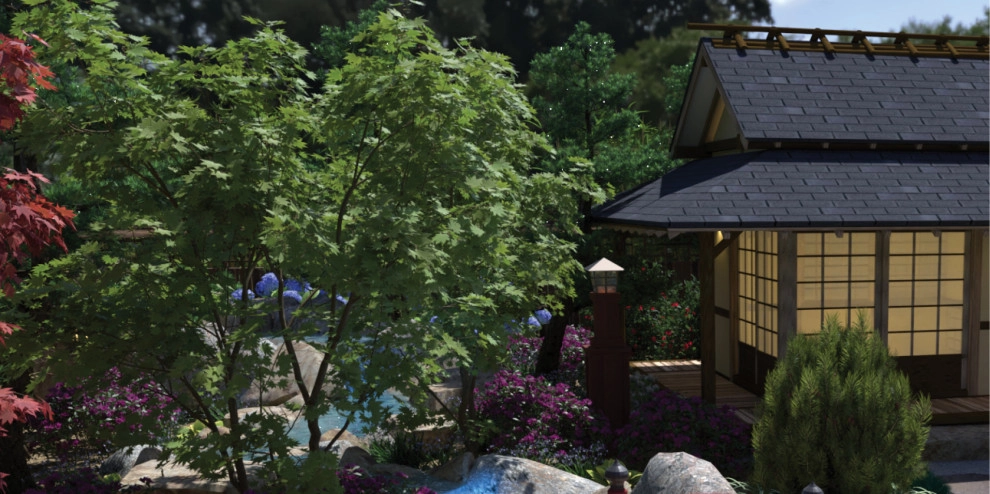 Craftsman Home with Japanese Garden by My Garden: Landscape Design By Wayne - Photo 5