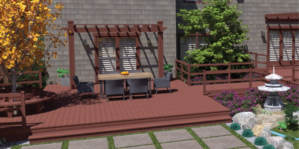 Craftsman Home with Japanese Garden by My Garden: Landscape Design By Wayne - Photo 18