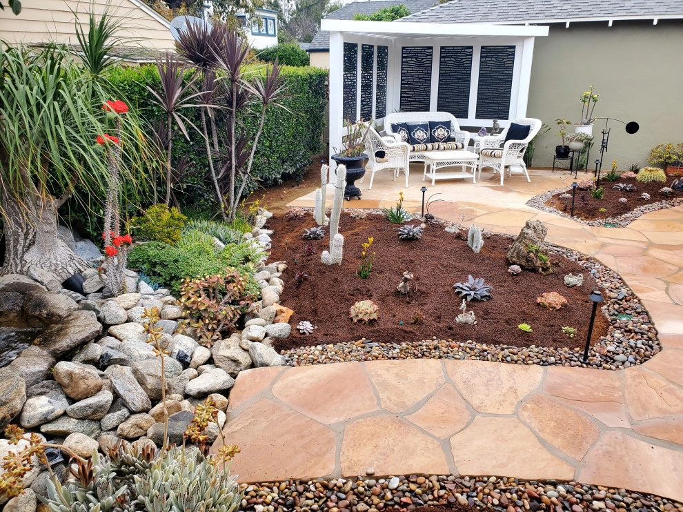Succulent Garden with Flagstone Paths by My Garden: Landscape Design By Wayne - Photo 3