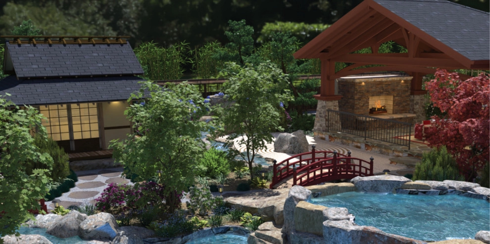 Craftsman Home with Japanese Garden by My Garden: Landscape Design By Wayne - Photo 9