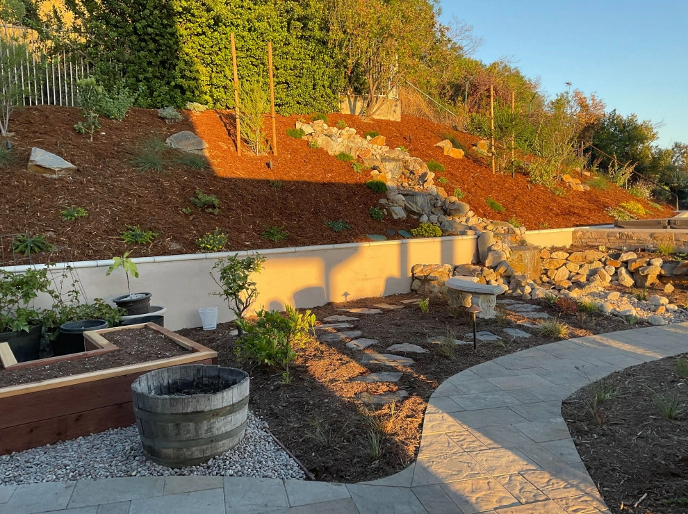 Xeriscape & Native Garden with Waterfall by My Garden: Landscape Design By Wayne - Photo 37